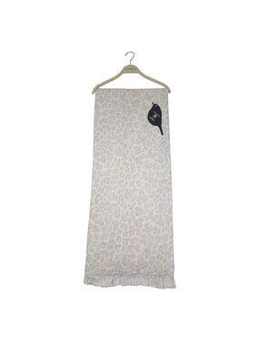 Piscatextil Portugal Paisley Jacquard Cotton Oversized Throw Blanket 50 X 70